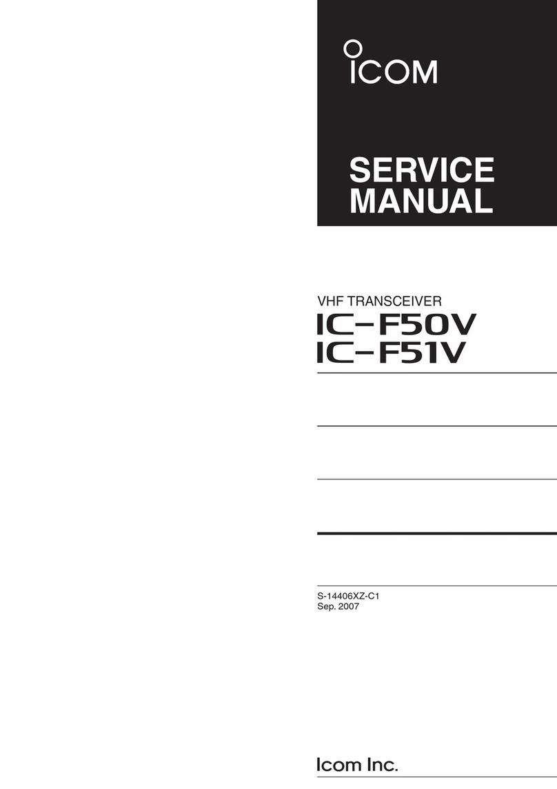 Icom IC-F50V User manual