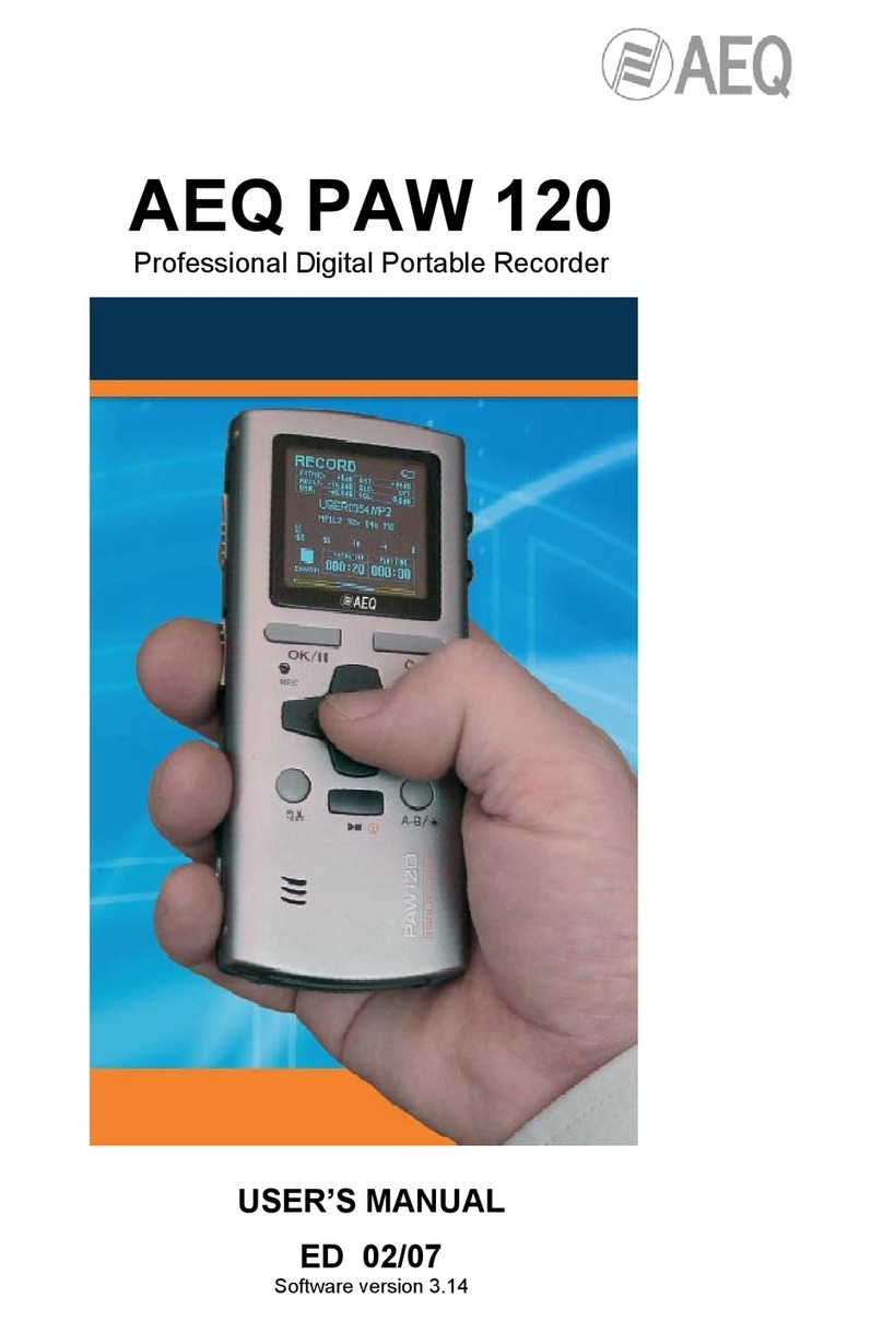 AEQ PAW 120 user manual