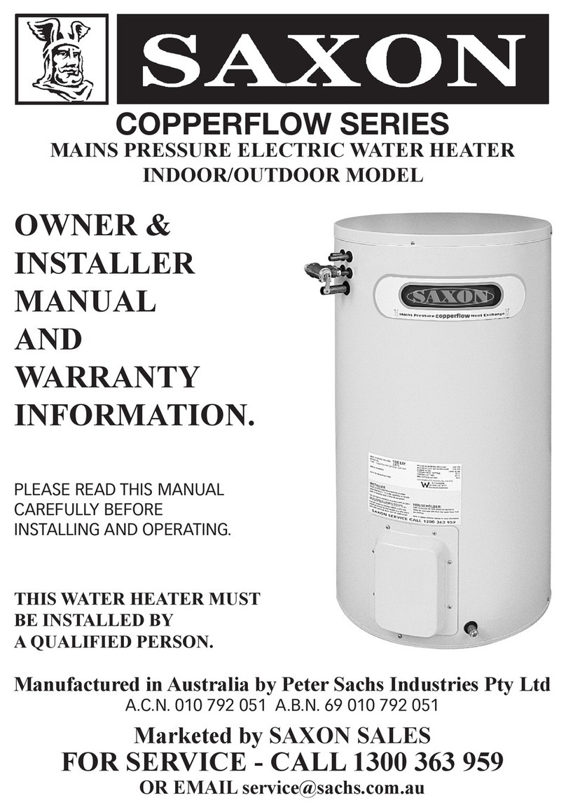 Saxon COPPERFLOW owner's manual