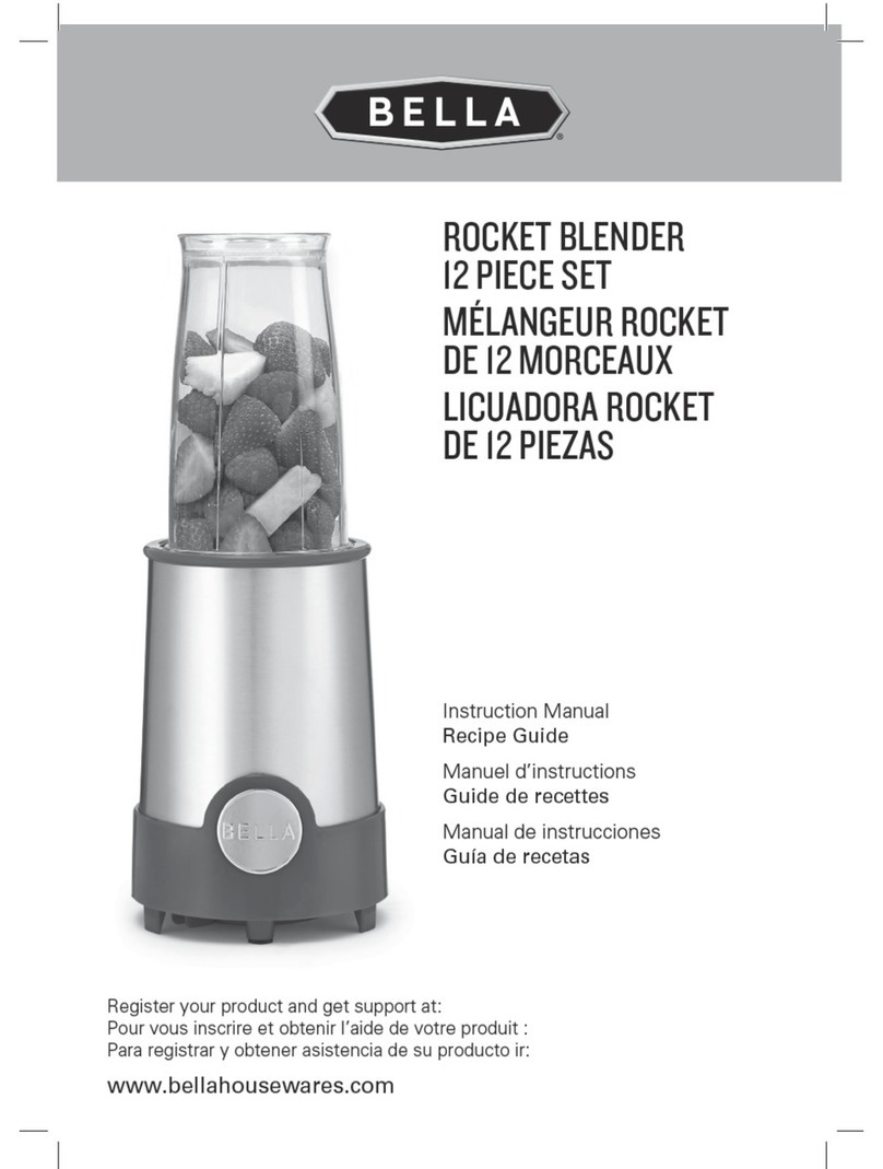 Bella ROCKET BLENDER User manual