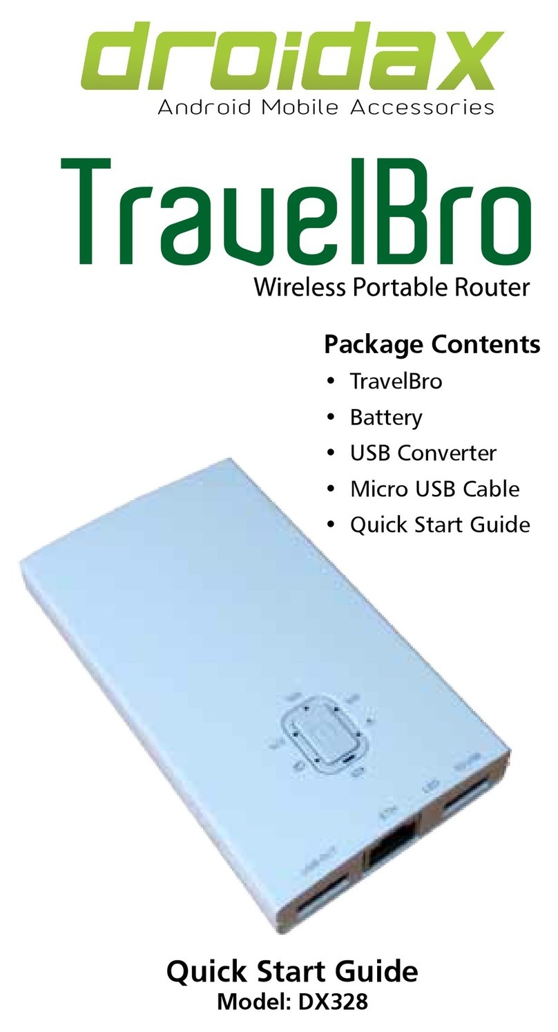 droidax TravelBro DX328 quick start guide