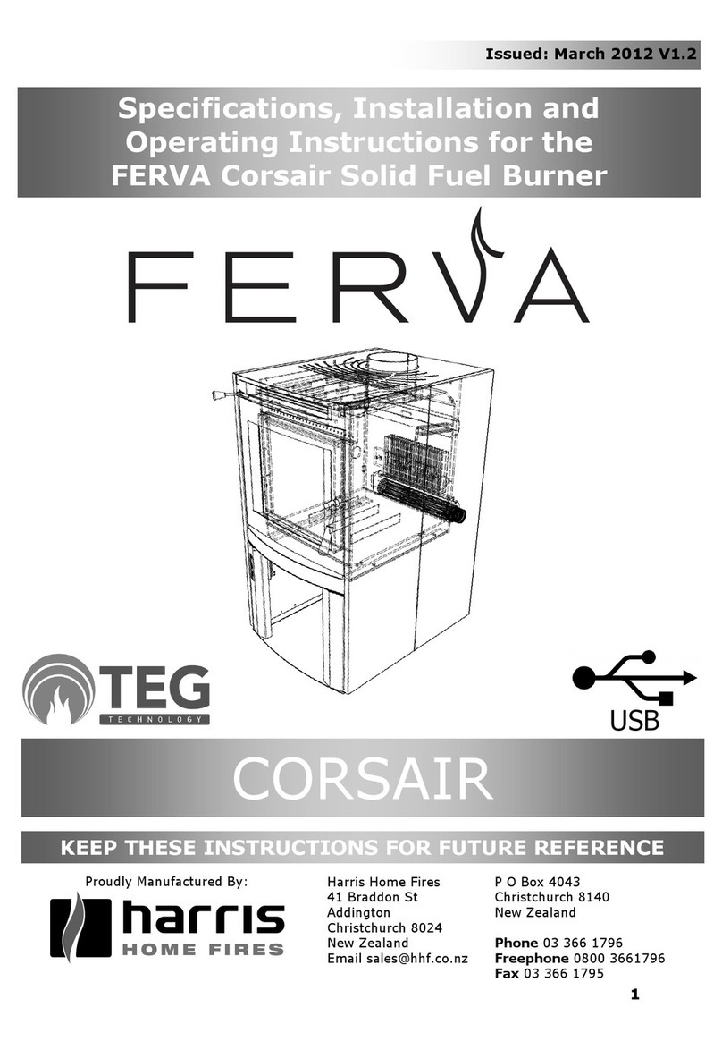 Harris FERVA CORSAIR Installation and operating instructions Harris FERVA CORSAIR Installation and operating instructions