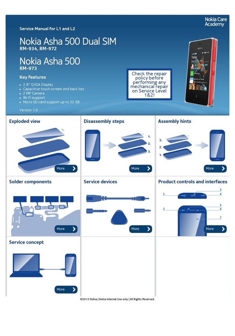 Nokia Asha 500 Dual SIM RM 972 User manual