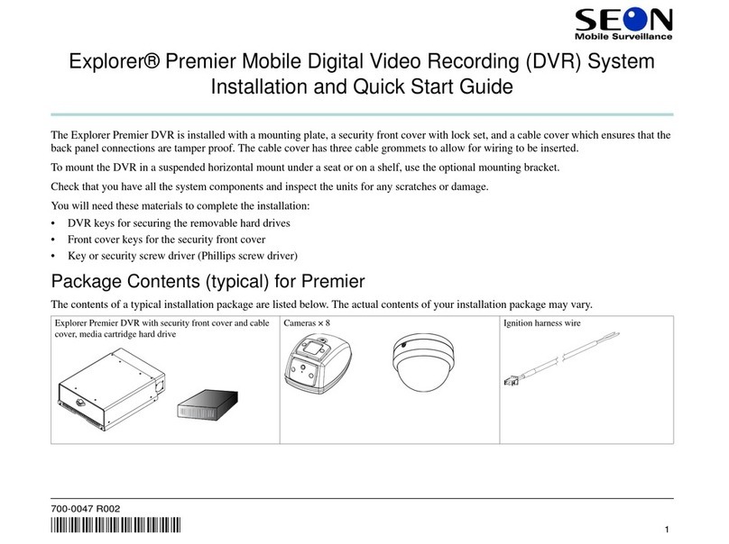 Seon Mobile Surveillance Explorer Premier Mobile Digital Video Recording... Installation and quick start guide