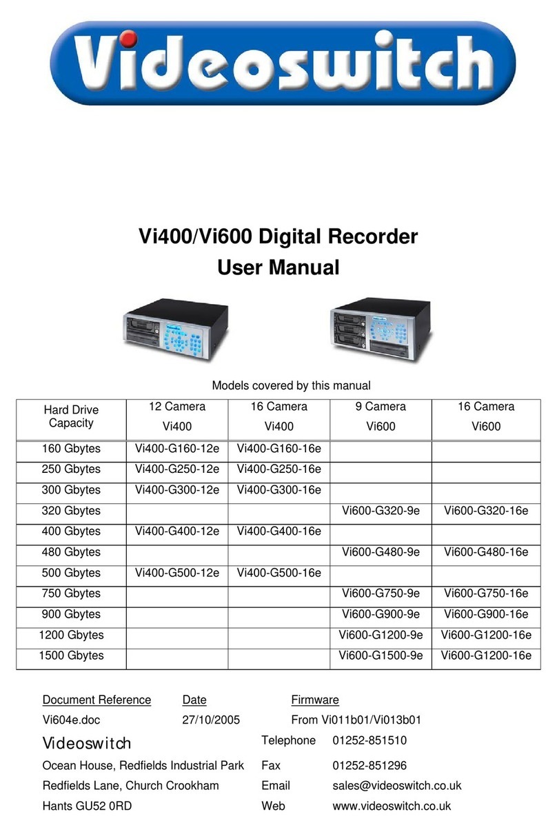 Videoswitch Vi400 user manual