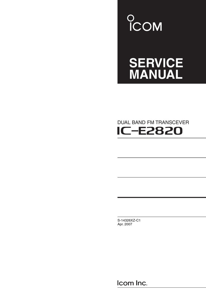 Icom IC-E2820 User manual Icom IC-E2820 User manual