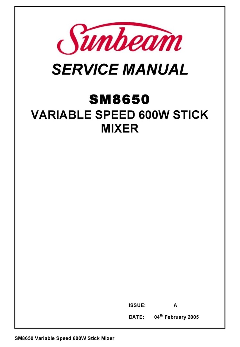 Sunbeam StickMaster SM8650 User manual