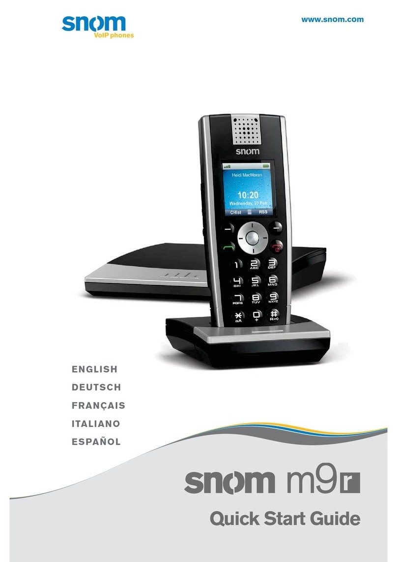Snom m9r User manual
