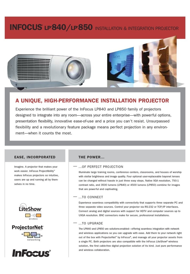 InFocus LP 840 Installation & integration