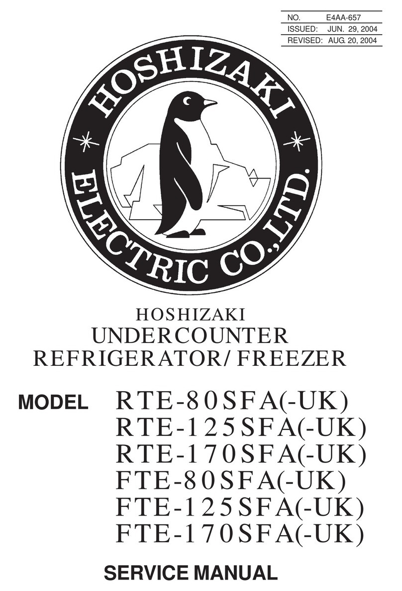 Hoshizaki RTE-80SFA(-UK) Service manual