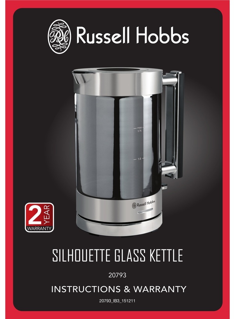 Russell Hobbs 20793 Instructions & warranty