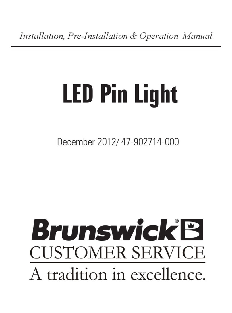 Brunswick led pin light Installation & operation manual