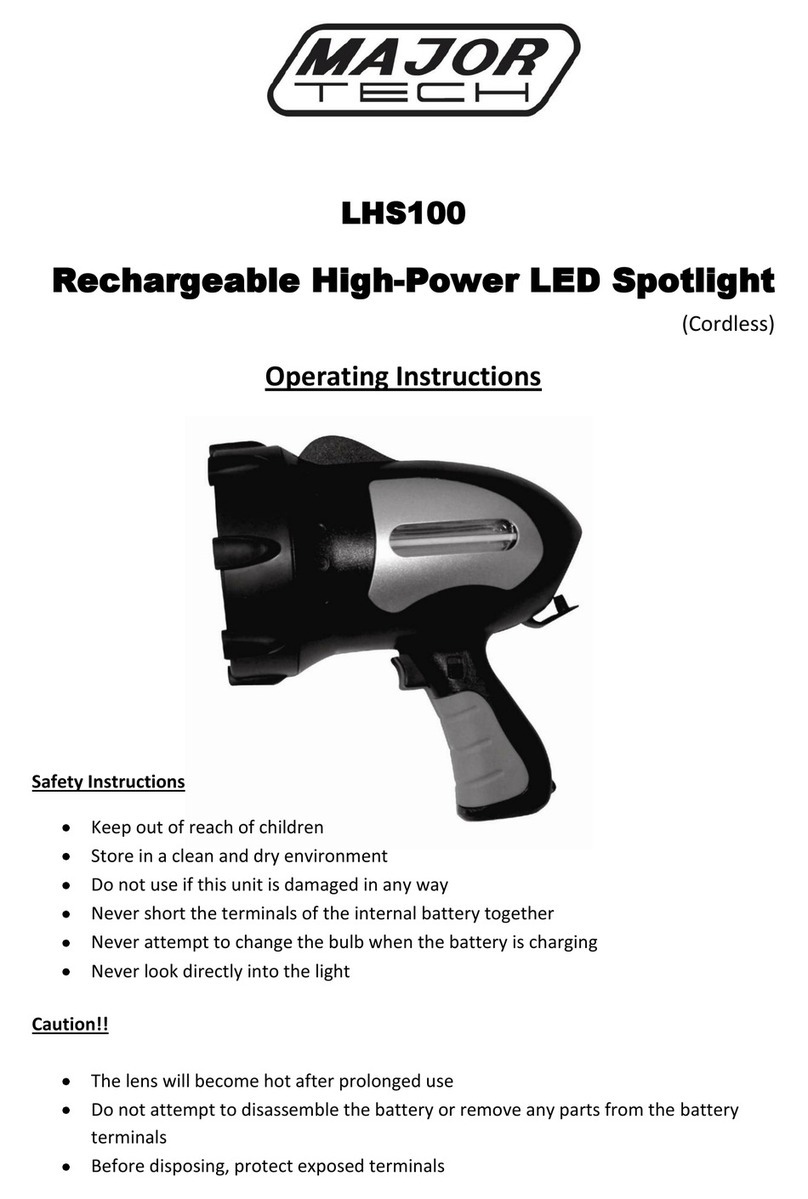 Major tech LHS100 User manual
