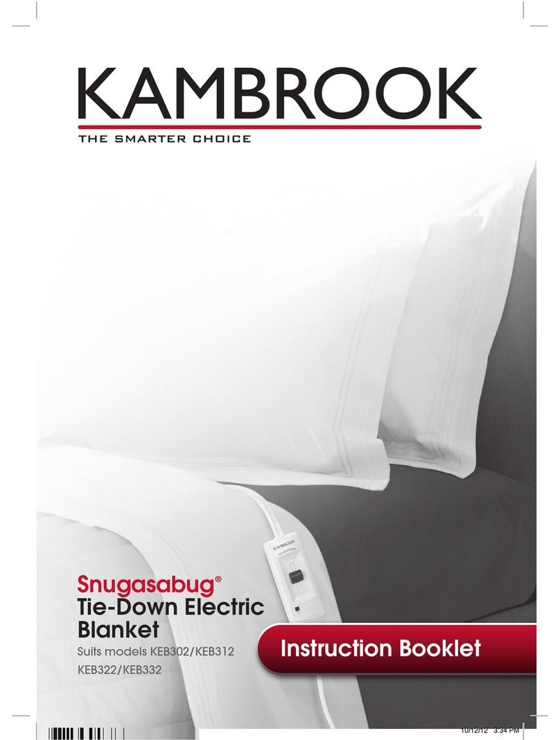 Kambrook Snugasabug KEB302 Instruction booklet Kambrook Snugasabug KEB302 Instruction booklet