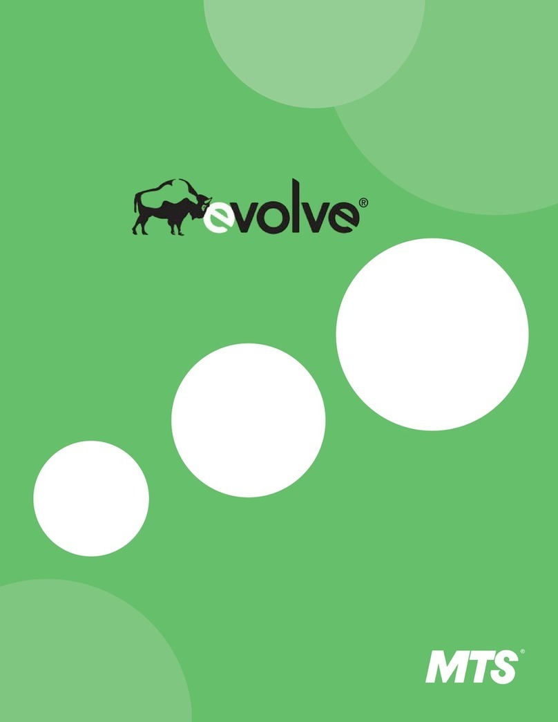 MTS Systems Evolve User manual