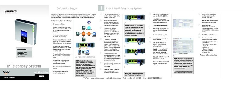 Linksys Linksys SPA9000 Quick installation