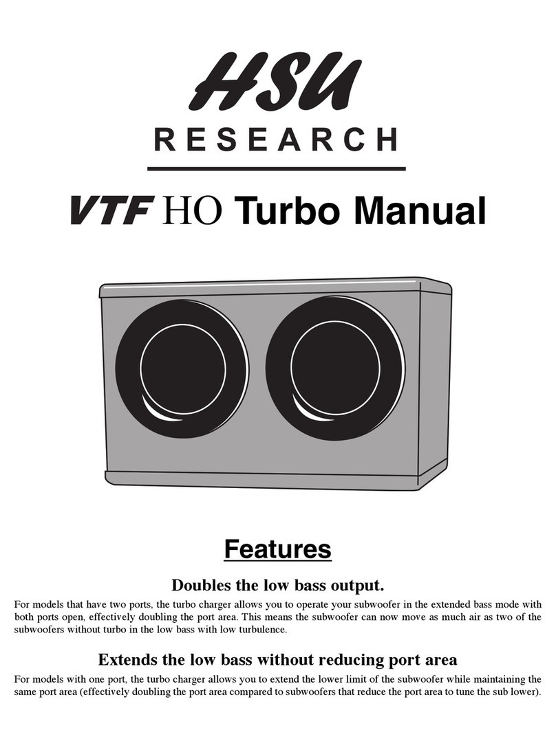 HSU VTF HO TURBO manual