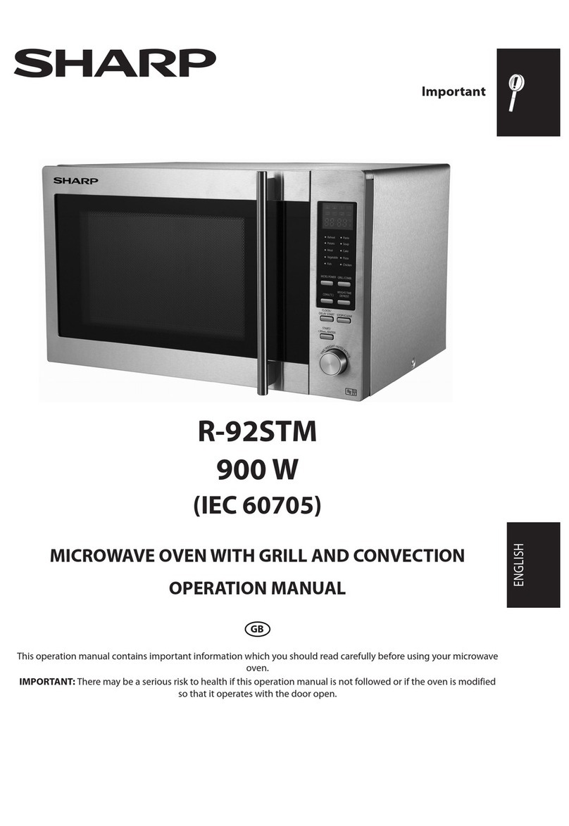Sharp R-92STM User manual