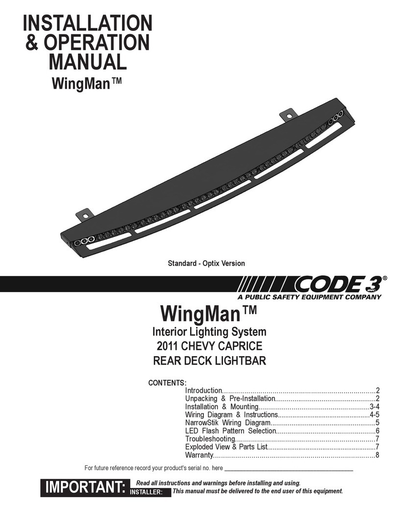 Code 3 WingMan Installation & operation manual