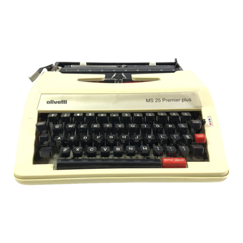 Olivetti MS 25 Premier plus User manual