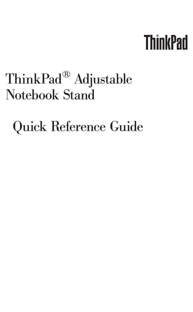 Lenovo adjustable notebook stand Quick reference guide