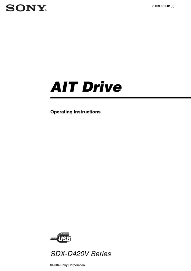 Sony SDX-D420V Series operating instructions