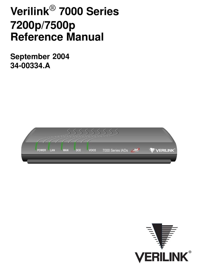 Verilink 7200p Reference manual