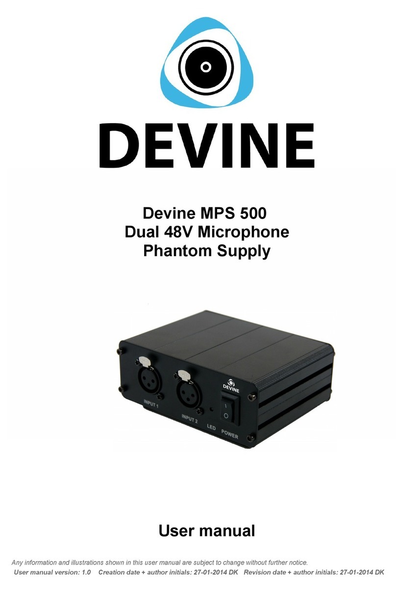 Devine MPS 500 user manual