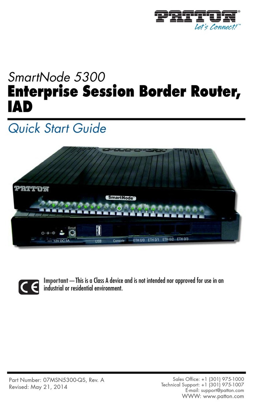 Patton SmartNode 5300 quick start guide