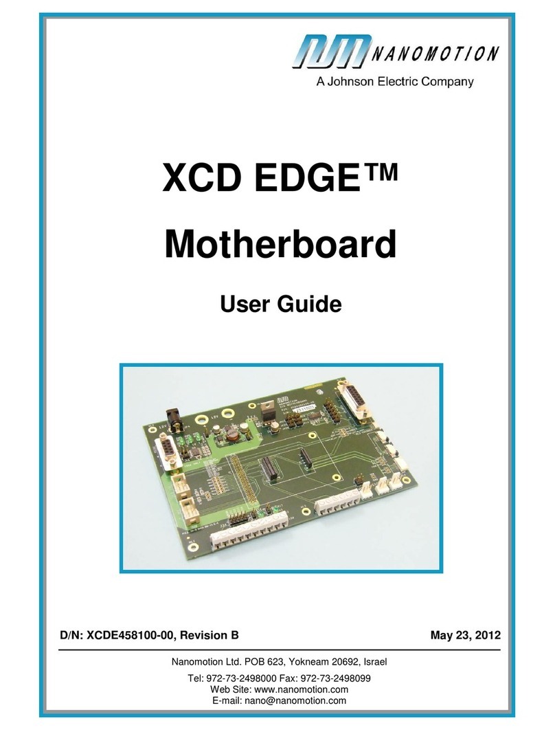 Nanomotion XCD EDGE user guide