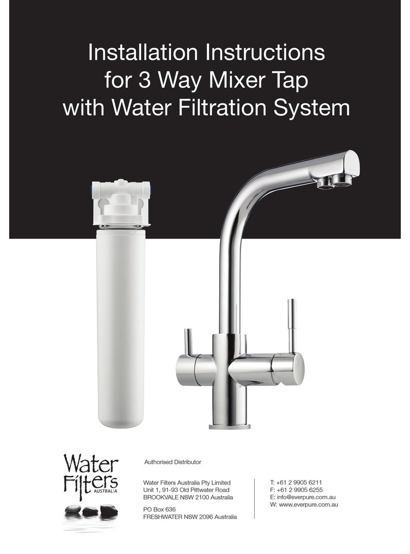 Water Filters Australia 3 WAY MIXER TAP WITH WATER FILTRATION SYSTEM installation instructions Water Filters Australia 3 WAY MIXER TAP WITH WATER FILTRATION SYSTEM installation instructions