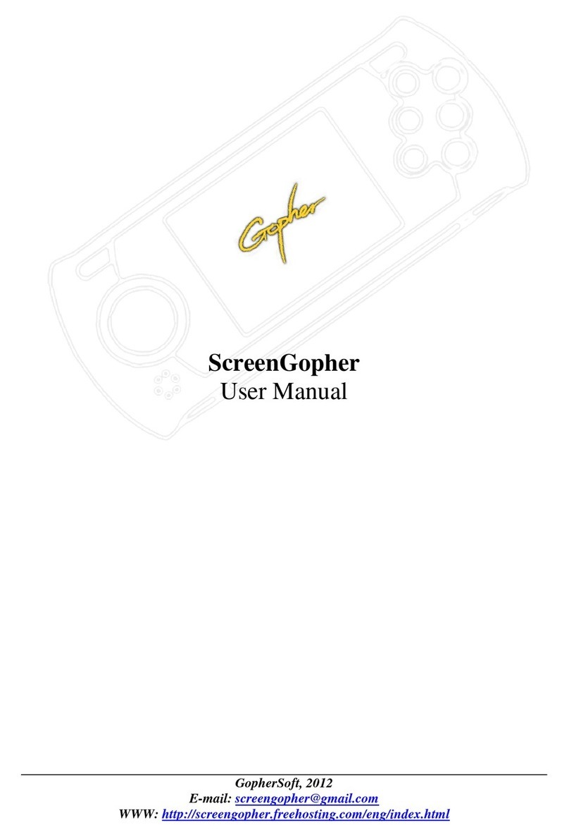 Sega ScreenGopher User manual Sega ScreenGopher User manual