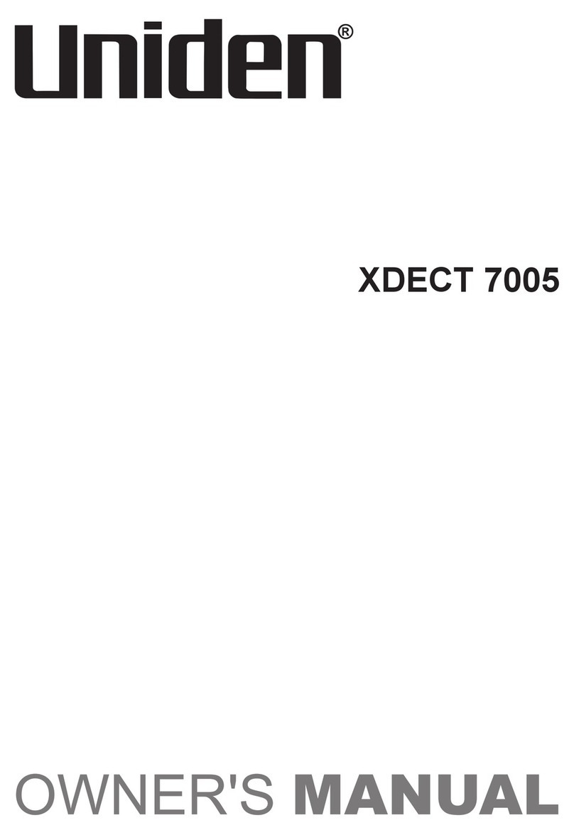 Uniden XDECT 7005 User manual Uniden XDECT 7005 User manual