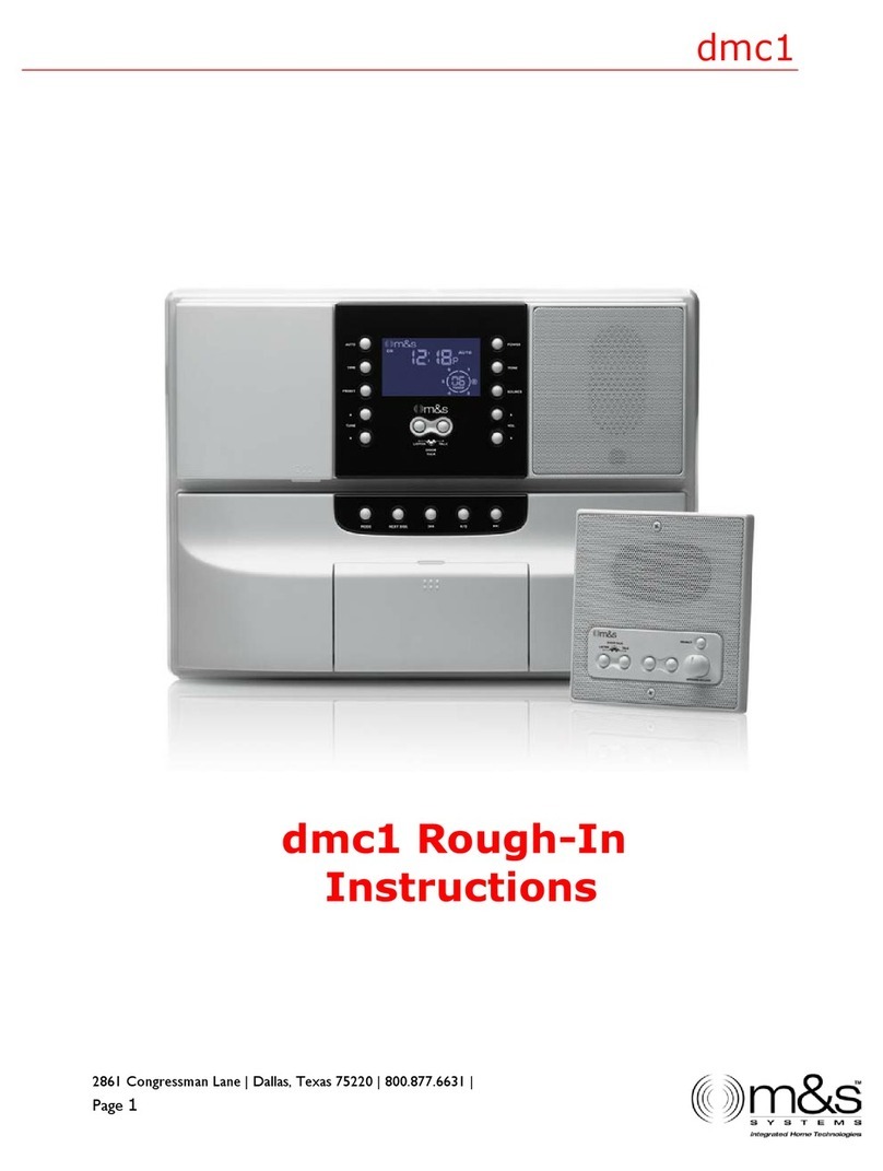 M&S Systems dmc1 Finish-Out User manual