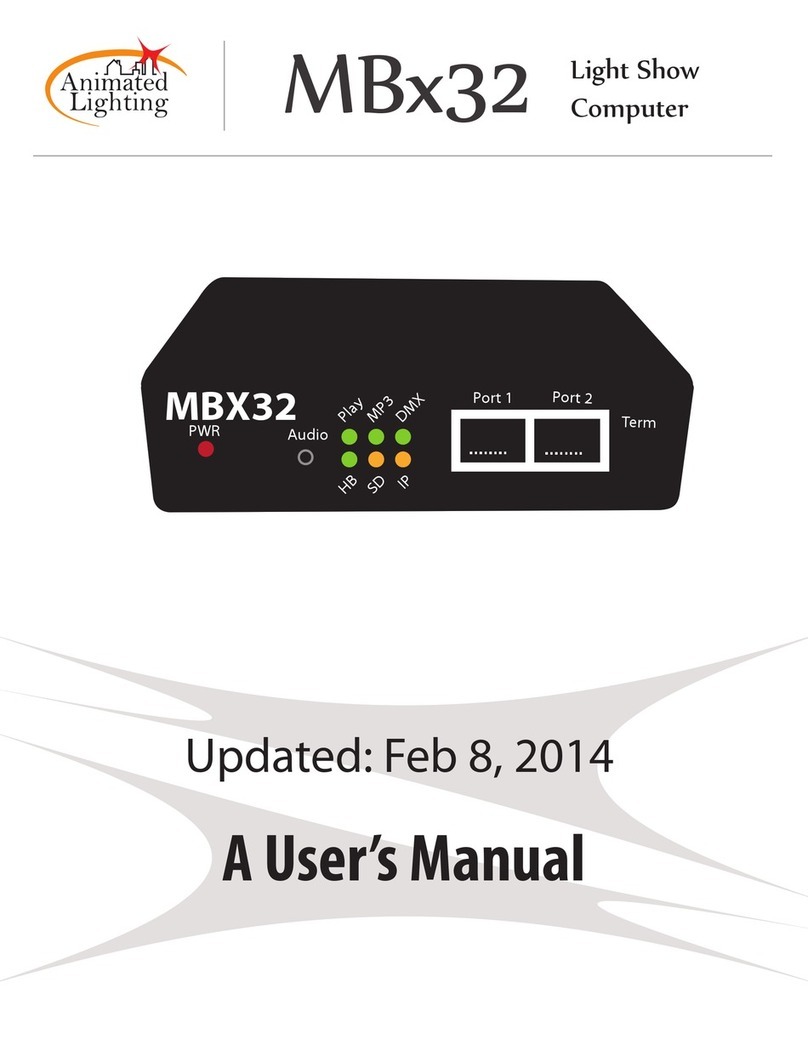 Animated Lighting MBx32 user manual Animated Lighting MBx32 user manual