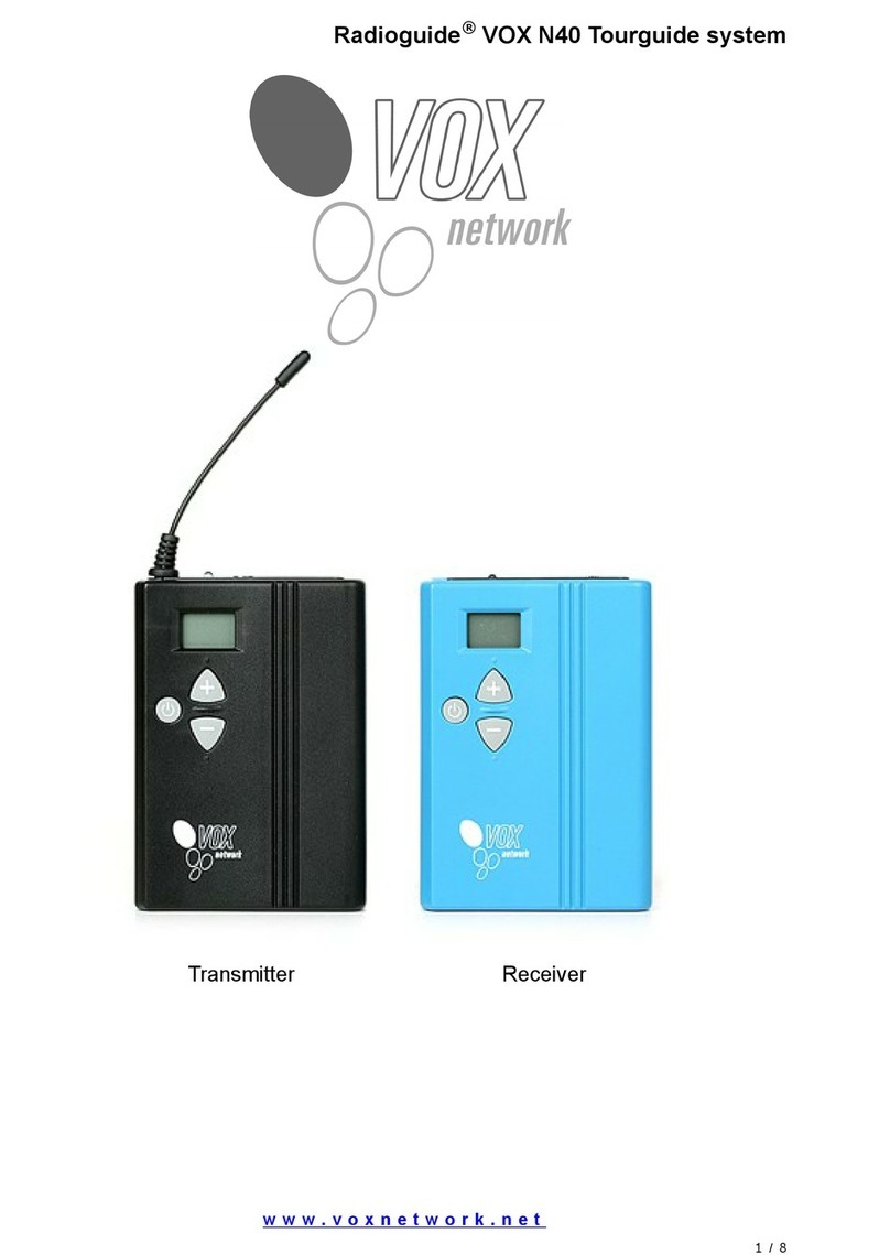 Radioguide VOX N40 user manual