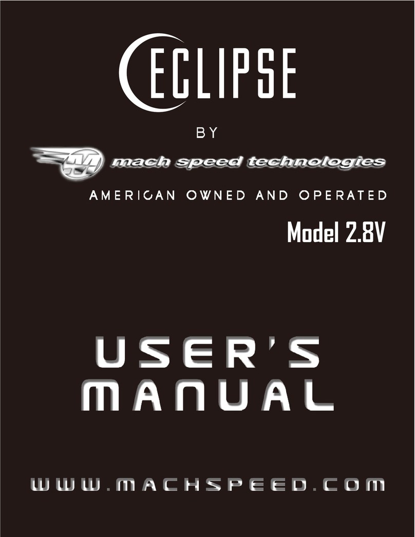 Mach Speed Technologies Eclipse Touch 2.8V User manual