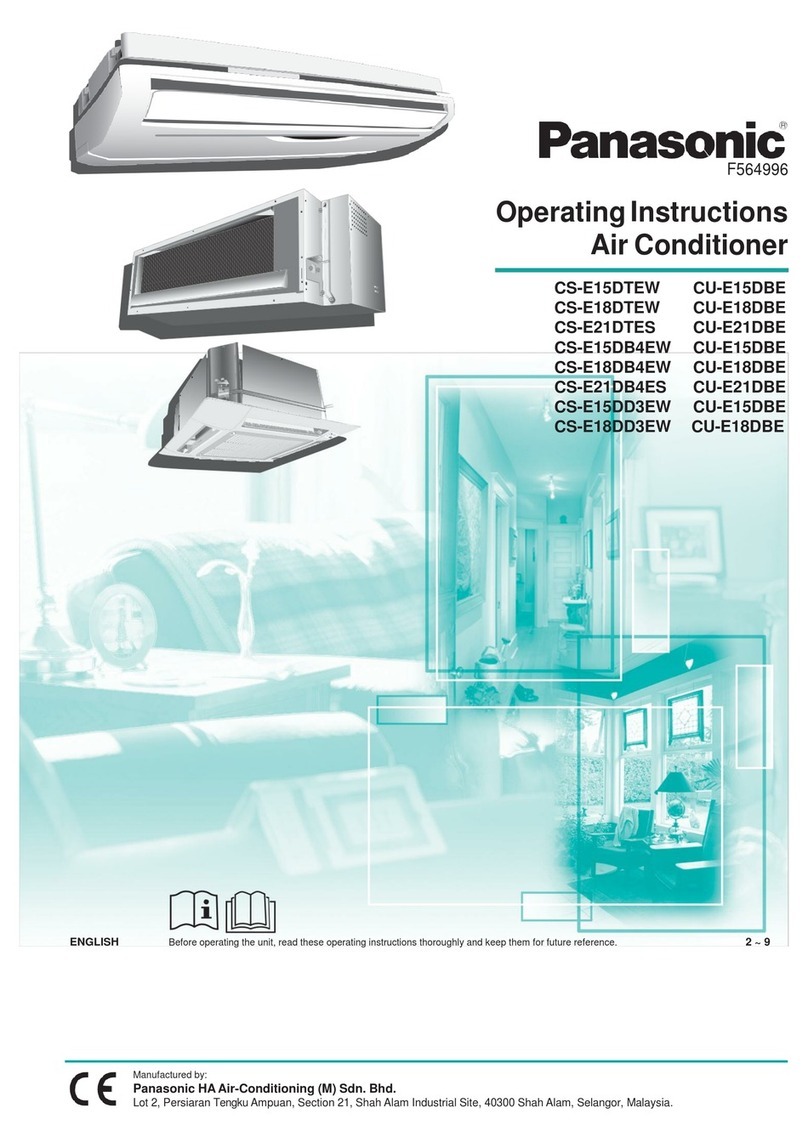Panasonic CS-E15DTEW User manual