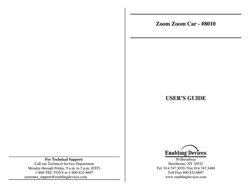 Enabling Devices Zoom Zoom Car 8010 User manual
