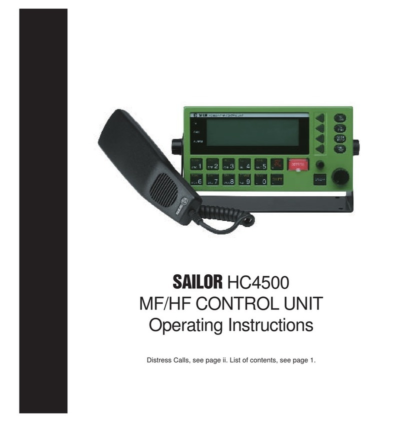 Sailor HC4500 operating instructions