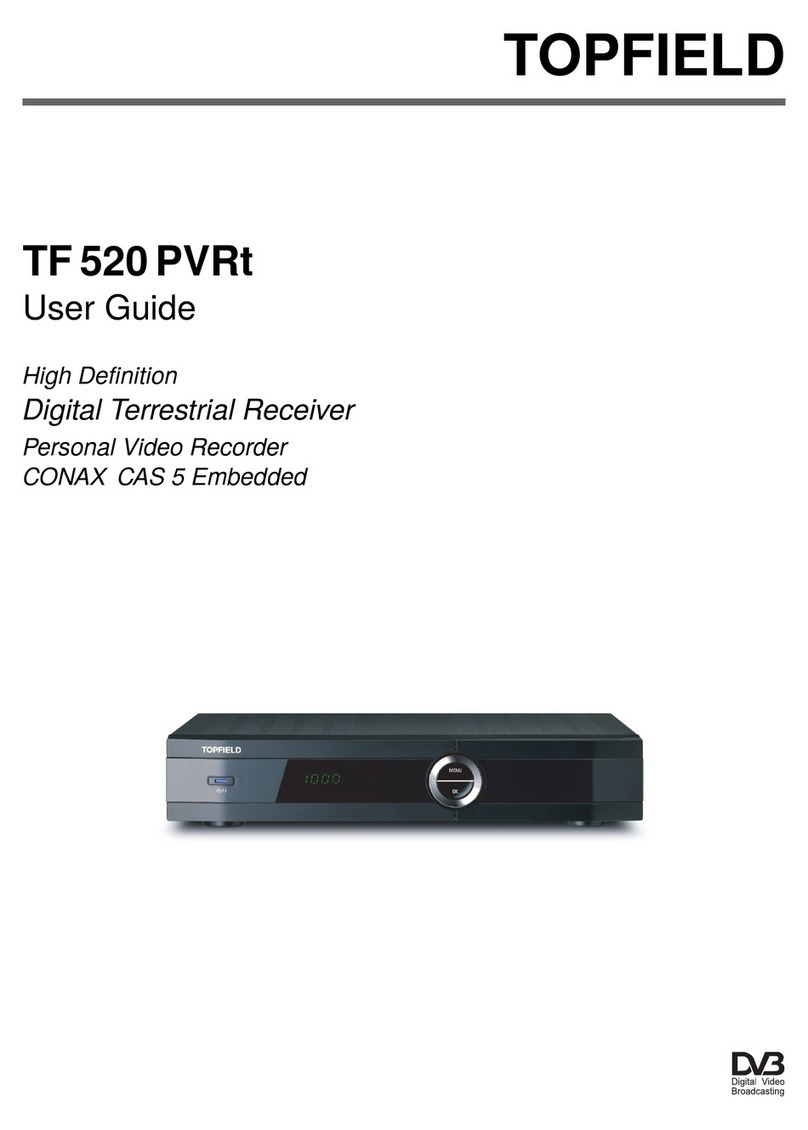 Topfield TF 520 PVRt User manual