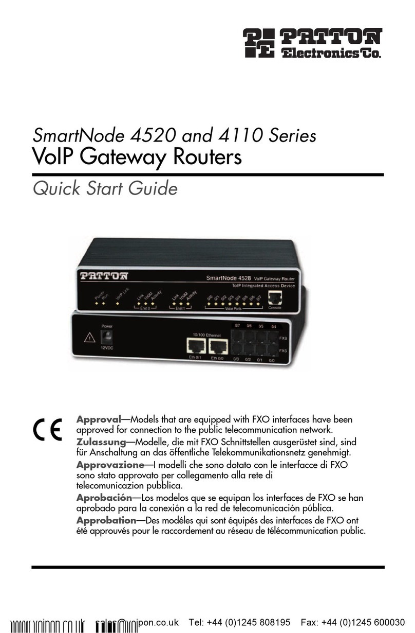 Patton SmartNode 4520 Series User manual