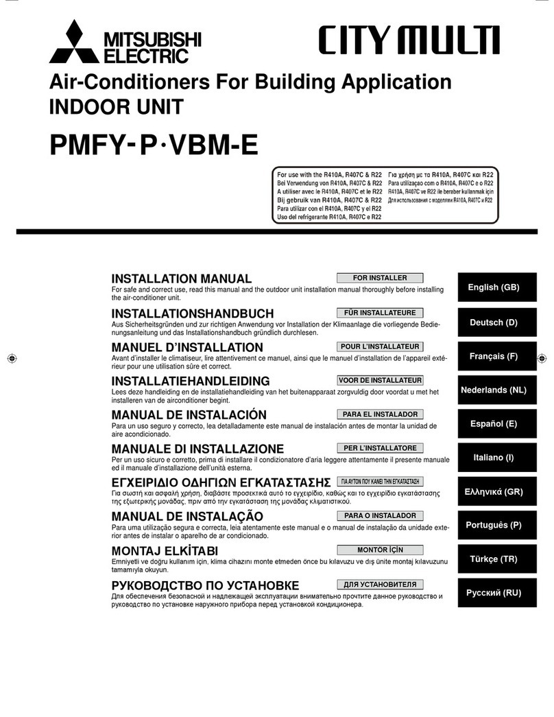 Mitsubishi Electric City Multi PMFY-P-VBM-E User manual