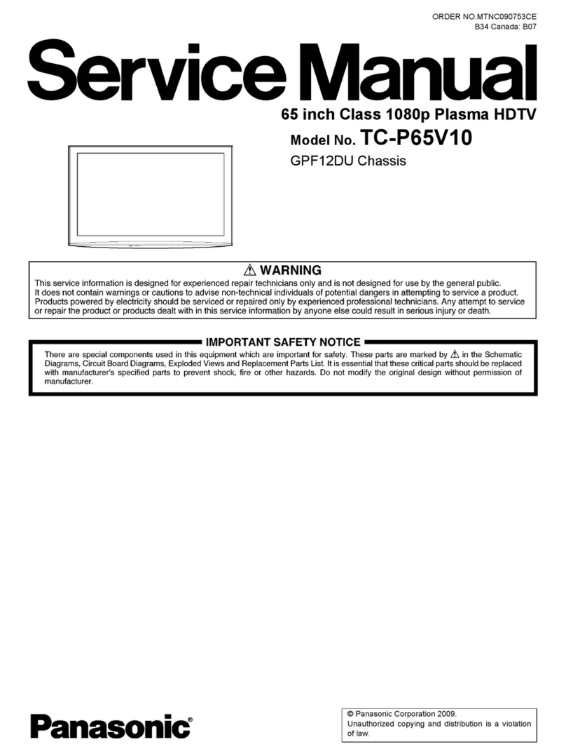 Panasonic TC-P65V10 Service manual