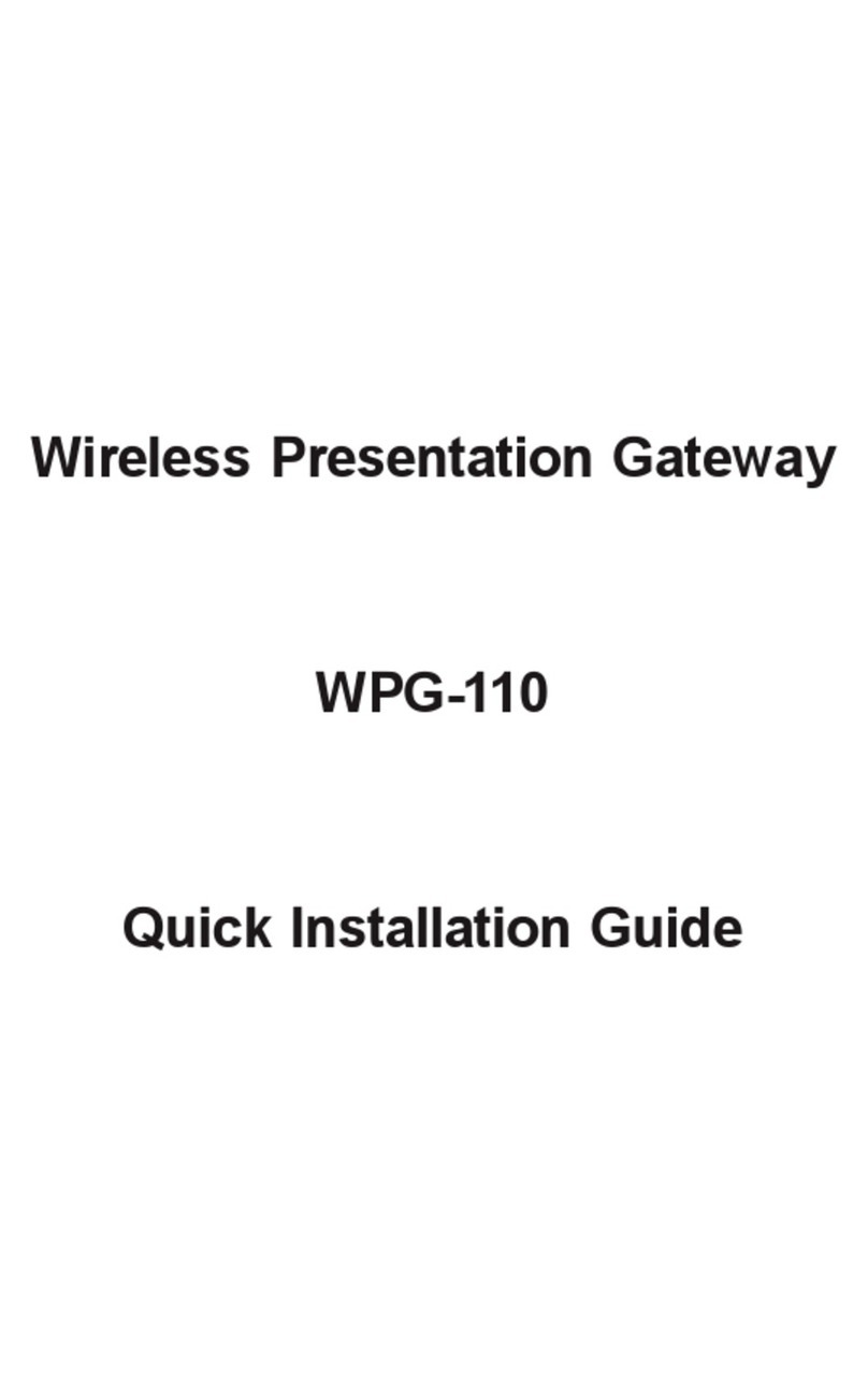 Planet WPG-110 User manual Planet WPG-110 User manual