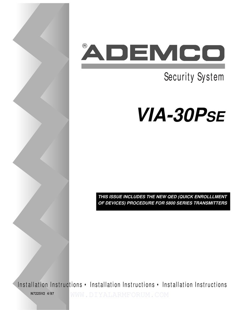 ADEMCO VIA-30PSE installation instructions ADEMCO VIA-30PSE installation instructions