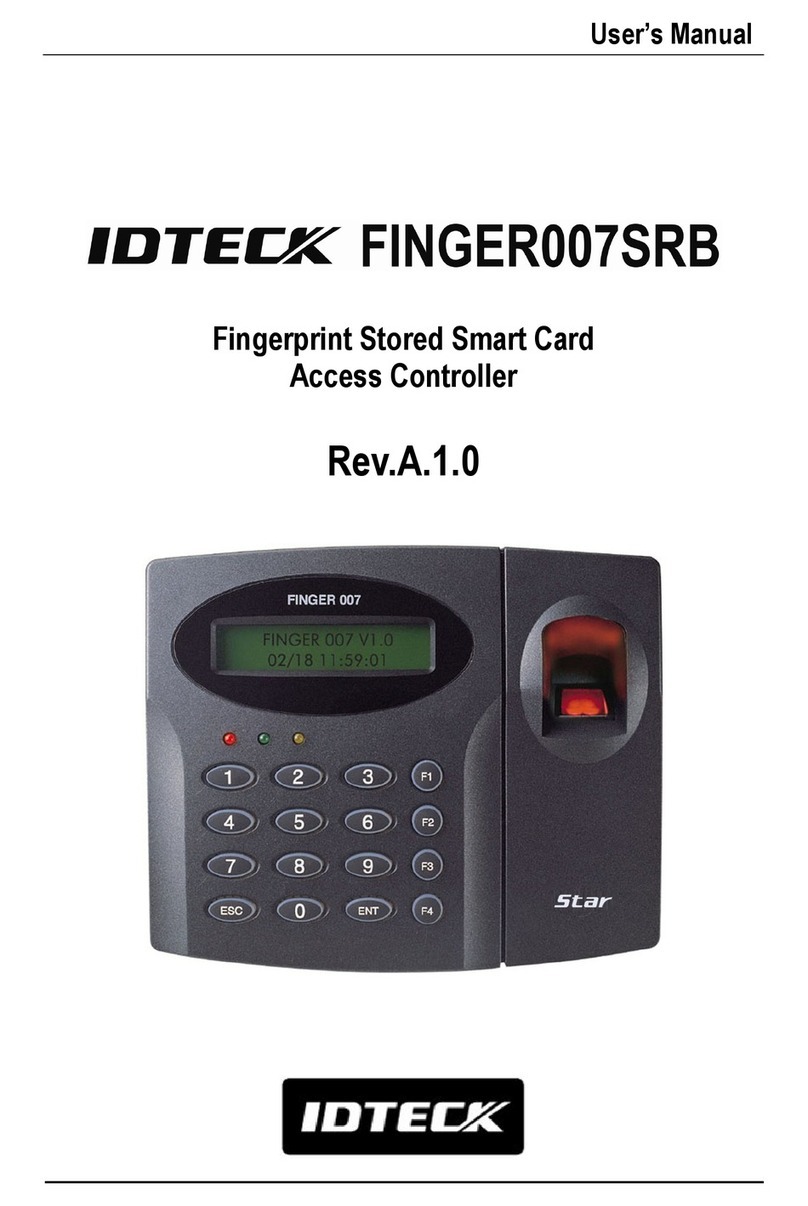 IDTECK Finger007SRB User manual
