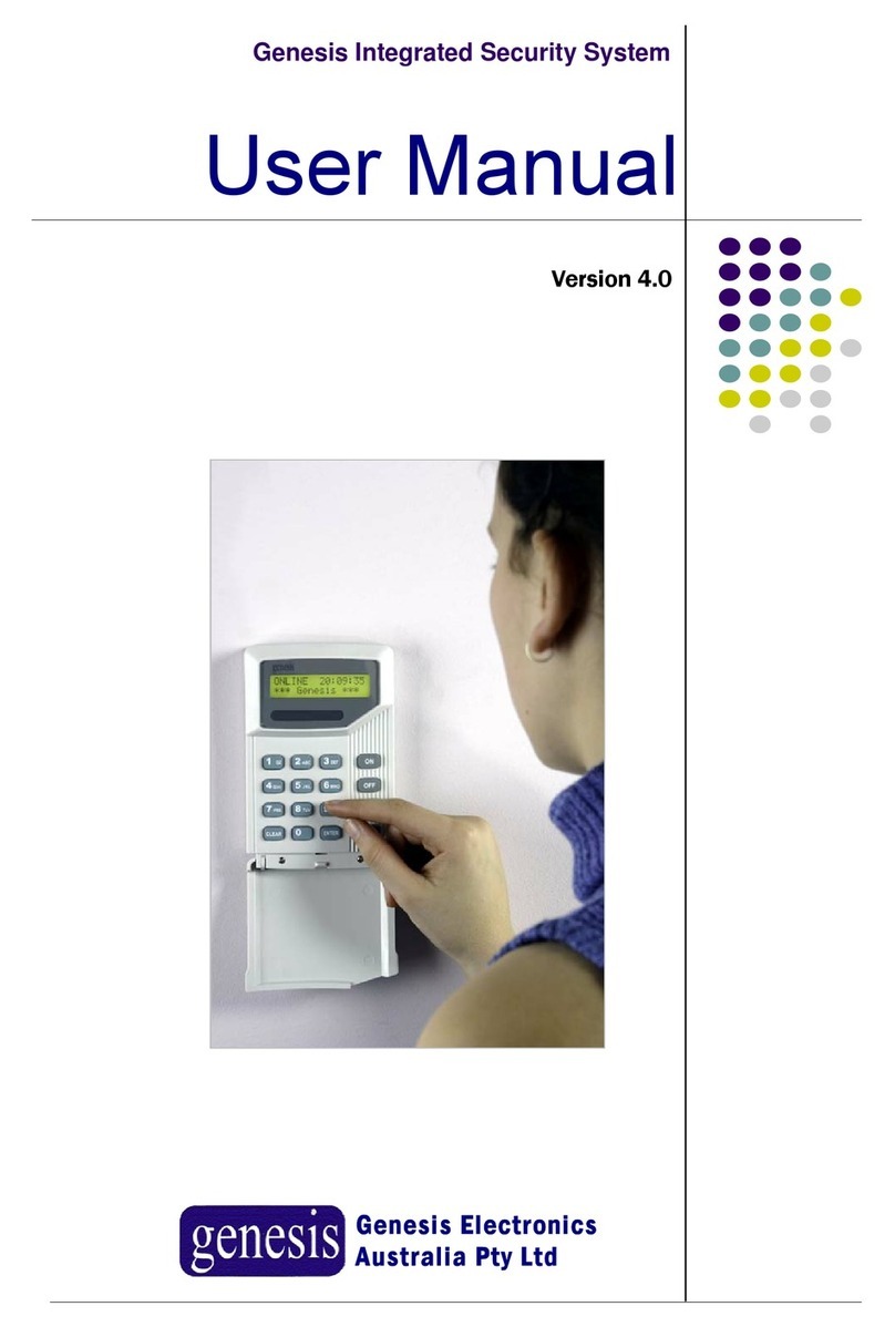 Genesis Integrated Security System user manual
