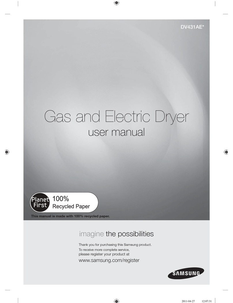 Samsung DV431AEPXAC user manual