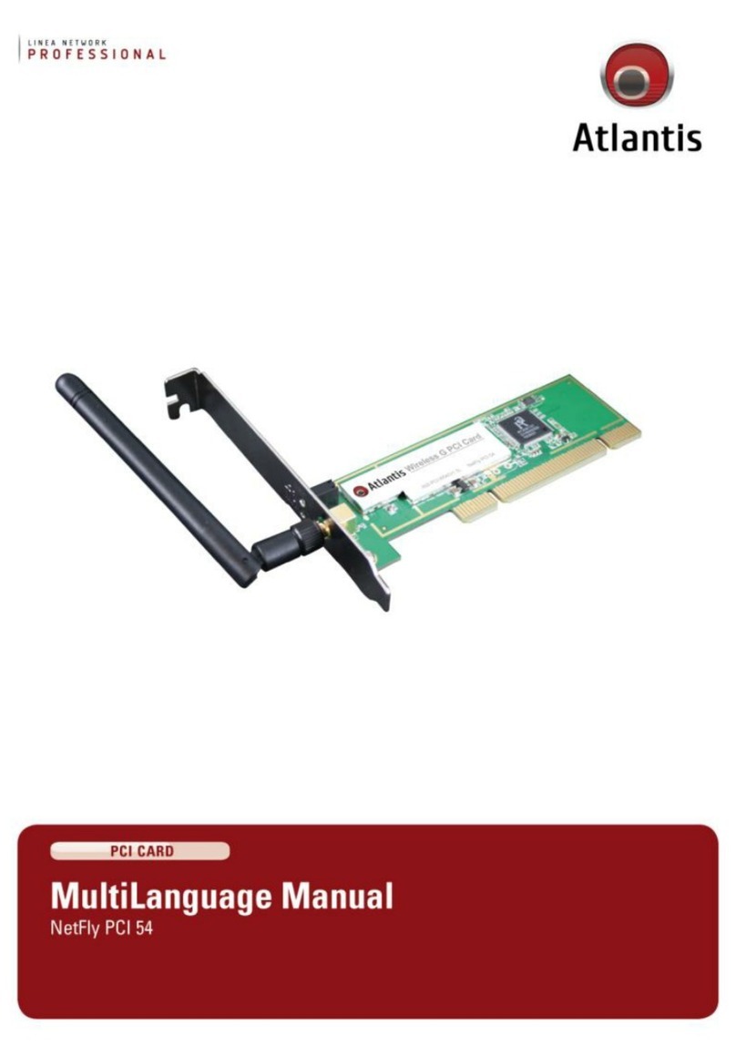 Atlantis NetFly PCI 54 user manual